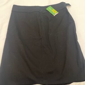 Lilly Pulitzer NWT side zip black skirt size 8